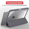 Vena For Apple iPad 10th Generation Case Clear, iPad A16 Case Trifold Stand, iPad 11th Generation Case, Slim Stand Protective Cover, Purple - 2 of 4