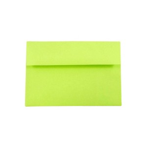 JAM Paper A8 Colored Invitation Envelopes 5.5 x 8.125 Ultra Lime Green 15955 - 1 of 2