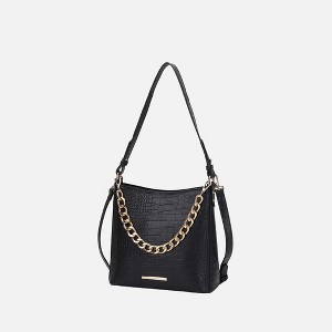 MKF Collection Bizzy Faux Crocodile-Embossed Vegan Leather Women’s Shoulder Bag by Mia K - 1 of 4