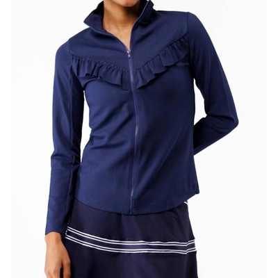 Women's Frankie Ruffled Full Zip Jacket - SMITH & QUINN