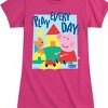 Girls' - Peppa Pig - Play Every Day Fitted Short Sleeve Graphic T-Shirt - 2 of 4
