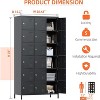 Aobabo 18 Doors Metal Storage Locker for Employees, Storage Locker for Employees School Office Gym Bedroom, Black, Assembly Required - 2 of 4
