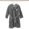 Personalized Linum Kids 100% Polyester SUPER PLUSH Double Brushed Hooded Bathrobe in White Bookman Font - 3 of 3