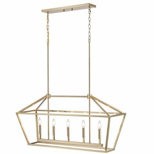 Millennium Lighting 5 - Light Pendant in  Modern Gold - 1 of 2