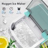 R.W.FLAME Nugget Countertop Ice Maker with Soft Chewable Ice, Pebble Portable Machine Scoop, Self-Cleaning, One-Click Operation, White/Black/Gray/Red/Green - 2 of 4
