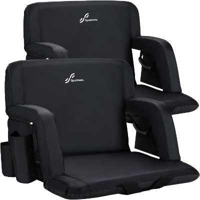 Sportneer Stadium Seats with Back Support: 2.5'' Thick Comfy Cushion