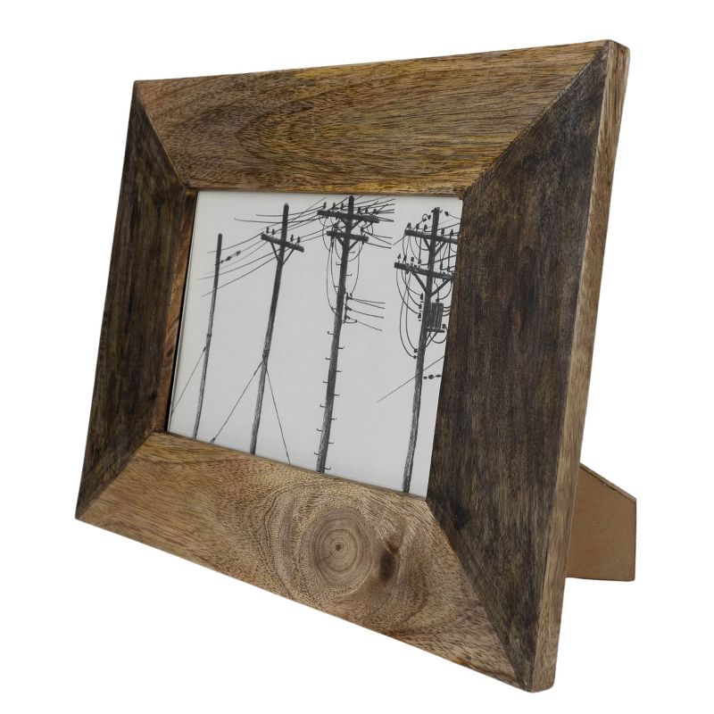 Two Tone 5X7 Natural Wood Photo Frame - Foreside Home & Garden, 3 of 8