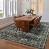 Vintage Large Area Rug for Living Room Bedroom Distressed Rug Non-Slip Low Pile Machine Washable Rug - 2 of 4