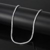 Tennis Necklace for Women Sterling Silver 3mm or 5mm Cubic Zirconia 16 or 18" Lengths by Ginger Lyne - 2 of 4