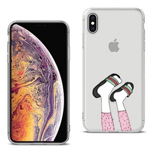 Reiko Apple iPhone XS Max Design Air Cushion Case with Feet Design in Clear - 1 of 4