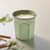 Arch Embossed Ceramic Jar Candle Coral 12oz - Hearth & Hand™ with Magnolia - 2 of 3