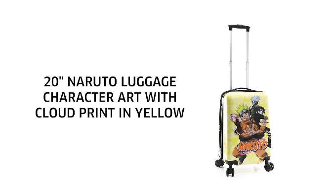 Naruto Character Cover Art Yellow 20” Rolling Luggage, 2 of 8, play video
