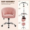 Yaheetech Rolling Office Chair Armchair with Tufted Barrel - 4 of 4
