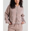 Samii Ryan | Stone Wash Zip Up Hoodie, Taupe, XX-Large, 6 - 2 of 4