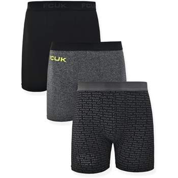 French Connection Men's 3 Pack Premium Boxer Briefs - 360 Stretch  Performance Underwear For Men In Black Size: Xxl : Target
