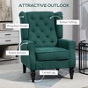 NicBex Tufted Accent Chair,Upholstered Living Room Chairs with High Backrest and Wood Legs,Modern Armchair,Accent Chairs for Living Room - 4 of 4