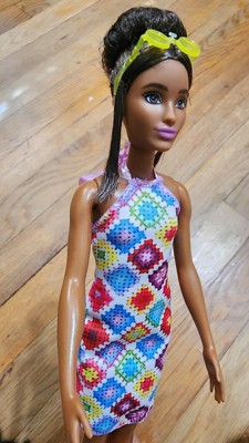 Barbie Fashionistas Doll #210 with Bun and Crochet Halter Dress