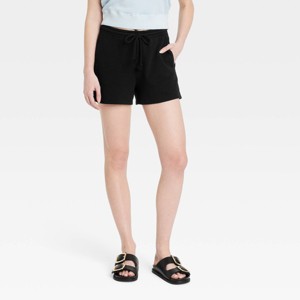 Women's Leisure Studio Mid-Rise Pull-On Shorts - Universal Thread™ - 1 of 3