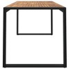 vidaXL Patio Table with U-shaped Legs 63 in.x31.5 in.x29.5 in. Solid Wood Acacia - 4 of 4