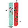 HalloweenCostumes.com One Size Fits Most  Dr. Seuss Green Eggs and Ham Knee High Socks for Adults and Teens, Red/Green - 2 of 4