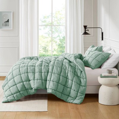 Sage Full Down Alternative Microfiber Comforter Set