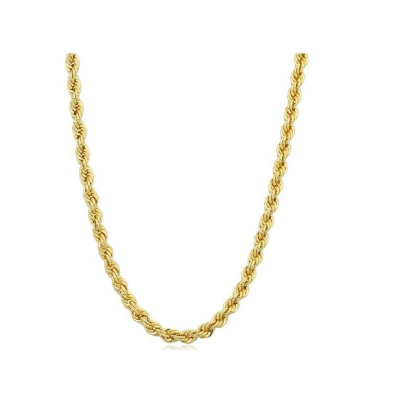 Pompeii3 14k Yellow Gold Filled Men's 3.2-mm Rope Chain Necklace, 1 of 5