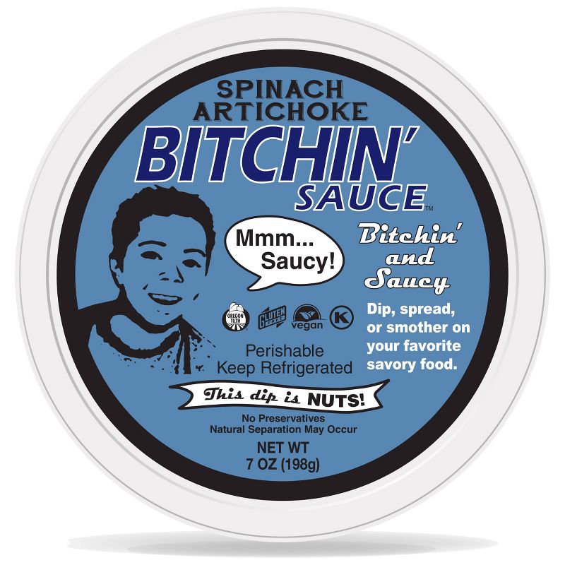 Bitchin&#39; Spinach Artichoke Sauce - 7oz, 1 of 4