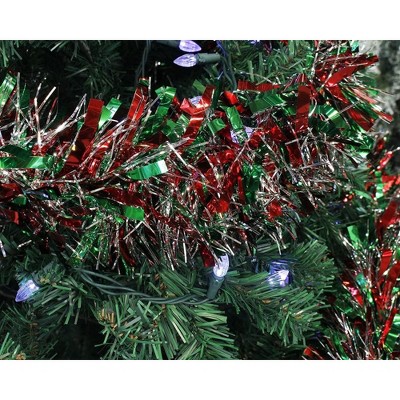 6-Pack Multicolor Christmas Tinsel Garland Decoration