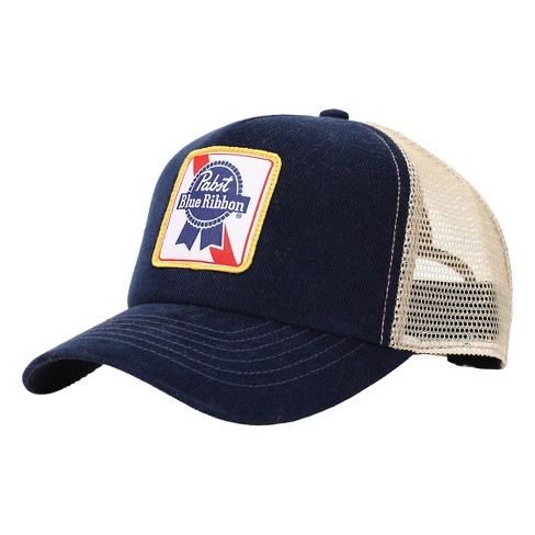 Pabst Blue Ribbon Logo Men's Navy Baseball Cap