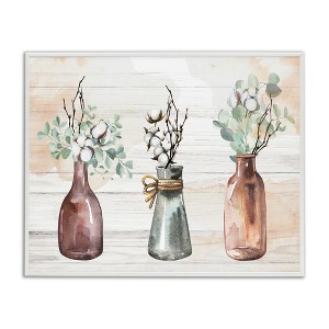Stupell Industries Country Herbs Vase Arrangement Black Framed Giclee Art - 1 of 4