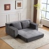 Modern Corduroy Couch Sofa Deep Seat Sofa Bed with Reversible Cushion Pillows for Living Room,Bedroom-The Pop Home - 3 of 4