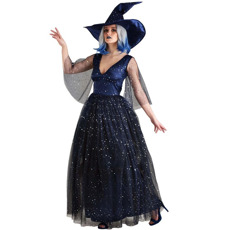 HalloweenCostumes.com Moonbeam Witch Women's Costume, 1 of 8