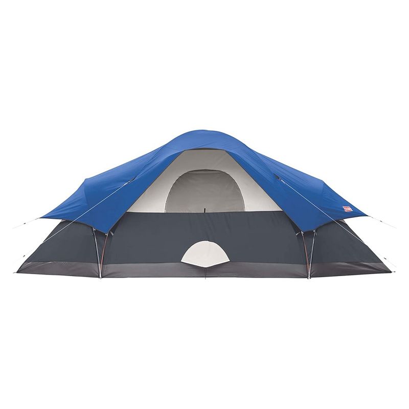 Coleman Red Canyon 8 Person 17 x 10 Foot Outdoor Large Family Camping Tent with Room Dividers, Adjustable Ventilation and Weathertec System, Blue, 2 of 6
