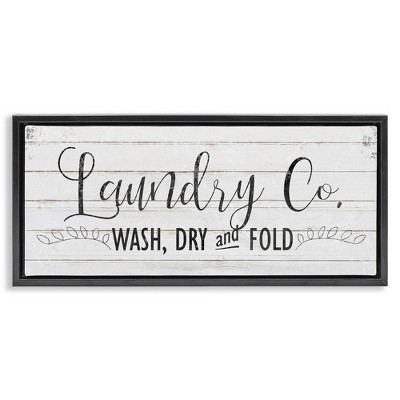 Stupell Industries Laundry Wash Dry & Fold, 25" x 11"