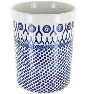 Blue Rose Polish Pottery P082 Manufaktura Utensil Jar - 1 of 1
