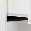 GlasFlength Utility Storage Cabinets Four Drawer Dresser with Modern Simple Design for Bedroom Living Room, White, 25.98"*13"*28.7" - 3 of 4