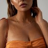 Two-Tone Cross Necklace, 14K Gold & Silver Plated Minimalist Dainty Chain, Religious Gift & Everyday Jewelry for Women - 2 of 4