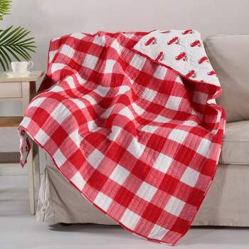Road Trip  Cars Quilted Throw Red - Levtex Home