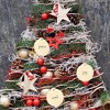 Juvale 48 Pack DIY Wooden Disk Christmas Tree Decorations, Blank 3 Inch Round Wood Ornaments for Holiday Crafts - 3 of 4