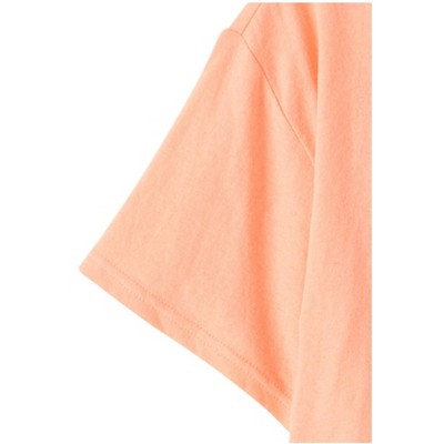 The Children's Place Girls Short Sleeve Vacay Vibes Relaxed Cropped Graphic Tee Coral M (7/8) — фото 3