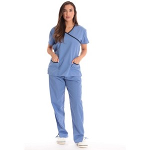 Just Love Scrub Set - 5 Pocket Medical Uniform - Tie Back Nurse Set - Scrubs - 1 of 3