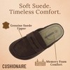 CUSHIONAIRE Wally Loafer-Style Suede Clogs for Men, Slip-On Backless Indoor Outdoor Mens Shoes with Cushioned Footbed - 3 of 4