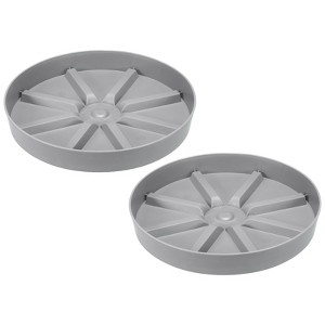 Unique Bargains Lightweight Sturdy Durable Nordic Minimalist Plant Saucers 2 Pcs - 1 of 4