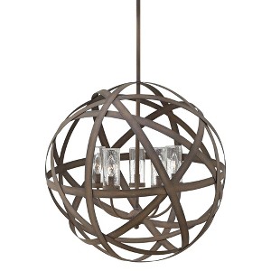 Hinkley Carson 26 1/2" Wide Vintage Iron 5-Light Outdoor Chandelier - 1 of 3