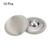 Unique Bargains Blouses Sweater Round Aluminum Cotton Fabric Cloth Covered Buttons 10 Pcs - 3 of 4