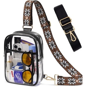 3-in-1 Stadium Bag, Convertible Sling Backpack Fanny Pack & Crossbody Purse with 3 Pockets - 1 of 4