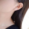 5-Pair Small Silver Stud Earrings - Hypoallergenic Sterling Silver Ball Studs, 2-6mm for Multiple Piercings - 4 of 4