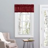 Ellis Stacey 1.5" Rod Pocket High Quality Fabric Solid Color Window Balloon Valance 60"x15" Merlot - 2 of 4