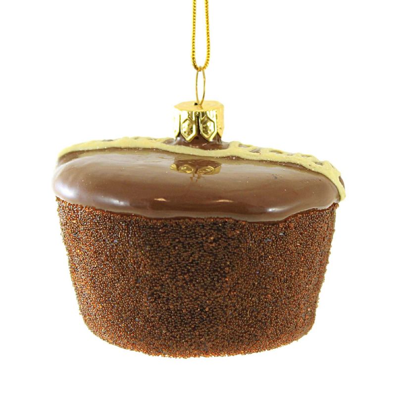 Cody Foster A Devil Food Chocolate Cupcake Sweet Treats Glass Ornament Go4328 2.0 Inch Devil Food Cupcake Sweets Pastry Cake Tree Ornaments, 3 of 4