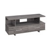 48" Contemporary Laminate TV Stand TV Console with Spacious Storage Drawers and Open Shelves for Living Room - 2 of 4
